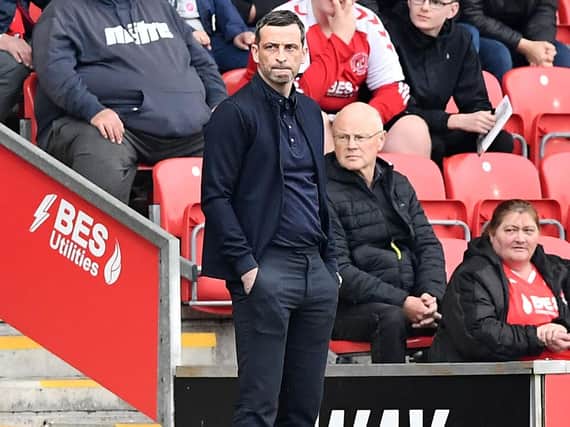 Sunderland manager Jack Ross at Fleetwood Town.