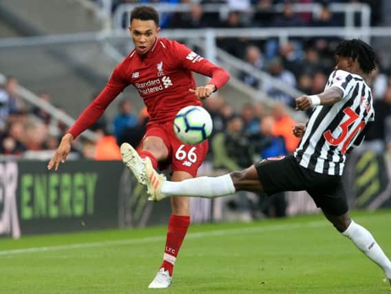 Trent Alexander-Arnold has hit back at claims he should have been sent off against Newcastle United