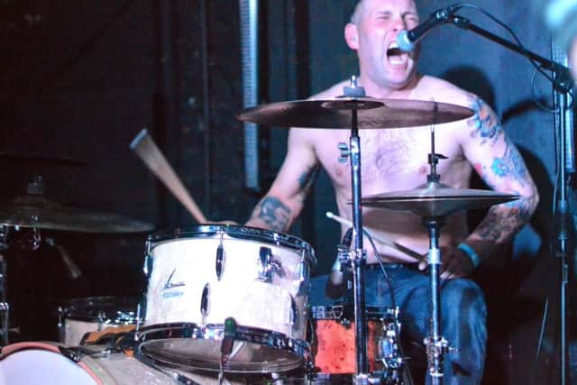 Mike Robson of Gimp Fist, who were playing their first Sunderland gig in 10 years. Pic: Gary Welford.