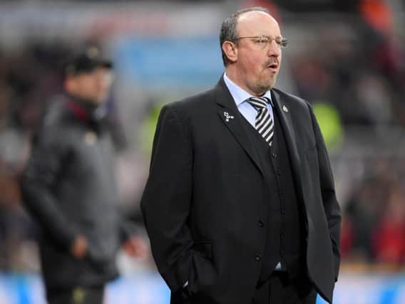 Rafa Benitez looks on against Liverpool on Saturday.