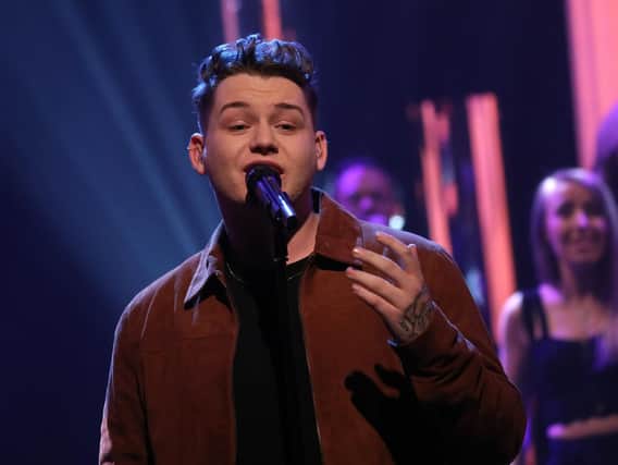 Michael Rice performing during the filming for the Graham Norton Show. PA Images on behalf of So TV.