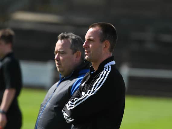 Kevin Bolam (left) took charge at Hebburn Town this week.