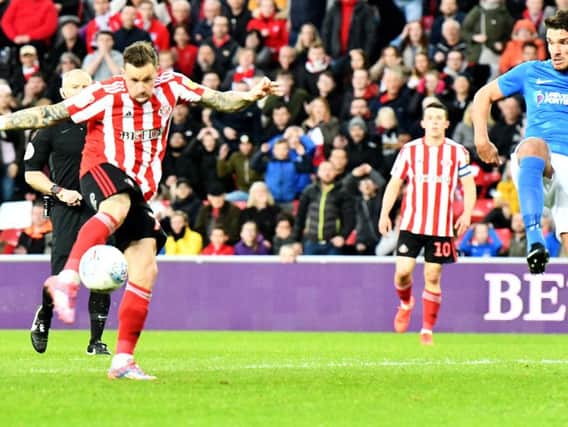 Chris Maguire scored the only goal of the game against Portsmouth at the Stadium of Light.