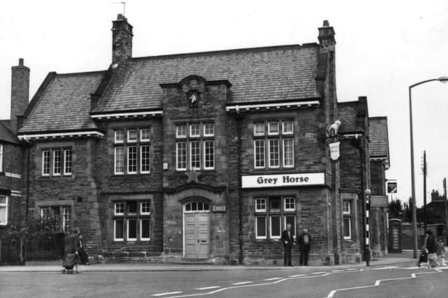 A photo from the archives of the Grey Horse during its public house days, dated 1981.