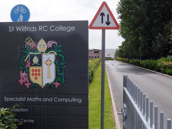 St Wilfrid's RC College sent a letter to students