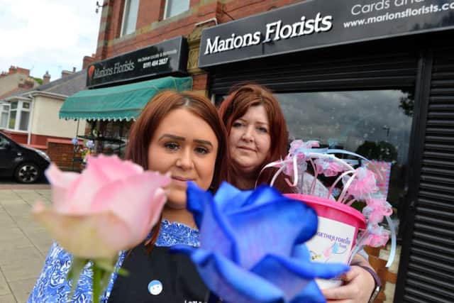 (From left) Chloe Dadswell with mother Paula Dadswell from Marions Florists.