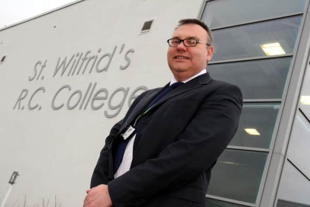 St Wilfrid's RC College executive headteacher Brendan Tapping who came under fire for his letter last week.