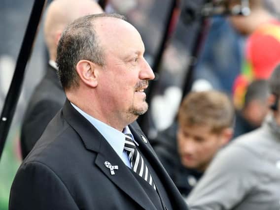 Rafa Benitez's contract at Newcastle United runs out on June 30, this summer (PA).