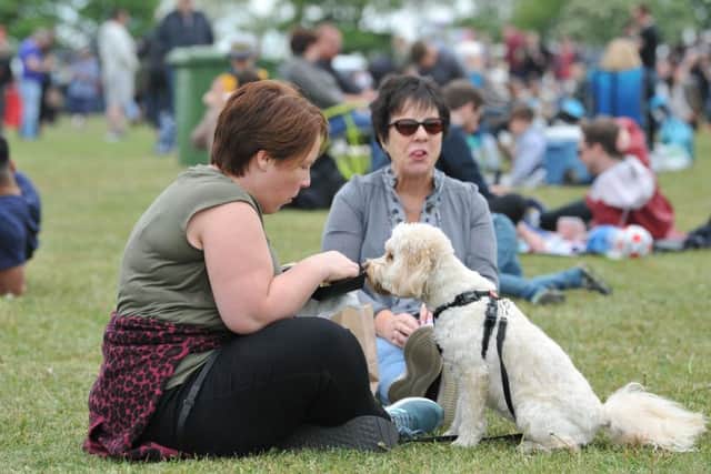 Enjoying The Proper Food and Drink Festival at Bents Park, South Shields.
