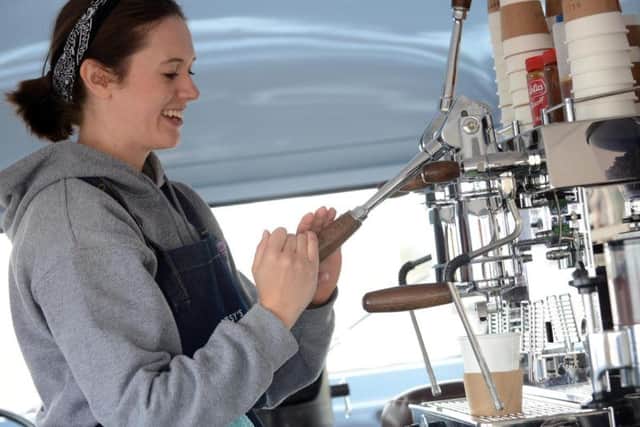 Bessy's Sweet Bakes van at Sandhaven Beach. Owner Bethany Compton