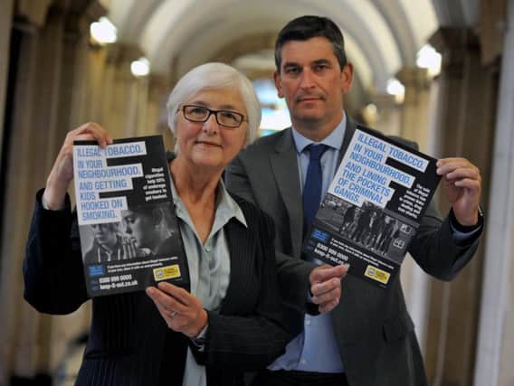 Councillor Joan Atkinson with Stuart Wright, Senior Development Services Manager at South Tyneside Council.