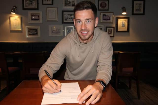 Robert Briggs signs new South Shields FC contract.
