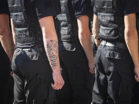 Visible tattoos should be covered while an officer is on duty in Northumbria