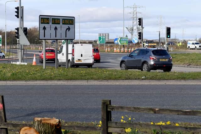 Firefighters were called to Testo's Roundabout, where roadworks will be carried out for the next two years, following a car fire.