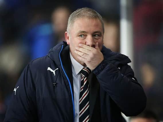 GLASGOW, SCOTLAND - OCTOBER 28:  Rangers manager Ally McCoist  looks on during the Rangers v St Johnstone - Scottish League Cup Quarter-Final at Ibrox Stadium on October 28, 2014 in Glasgow, Scotland. (Photo by Ian MacNicol/Getty Images)