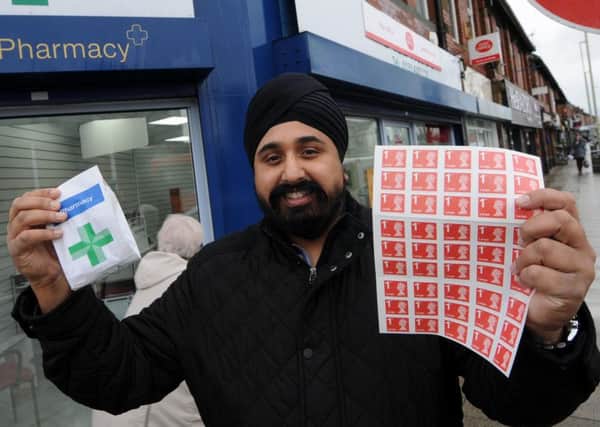 Pritam Singh, owner of Golds Pharmacy, has opened a new post office at The Nook.