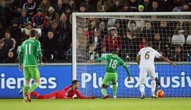 Jermain Defoe grabs his first to open the scoring for Sunderland