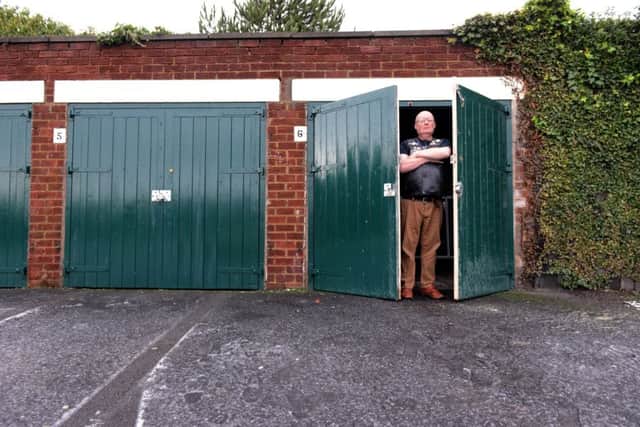 Disabled Paul Kelly's garage he rents from the council is due to be demolished