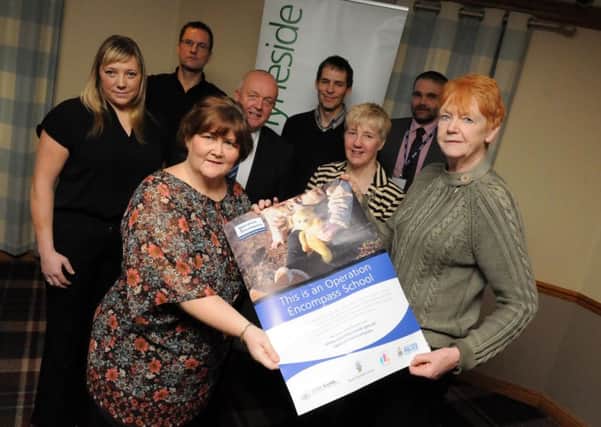 Front from left, Coun Tracey Dixon and Vera Baird, QC Police and Crime Commissioner, at the Operation Encompass South Tyneside event held at the Little Haven Hotel.