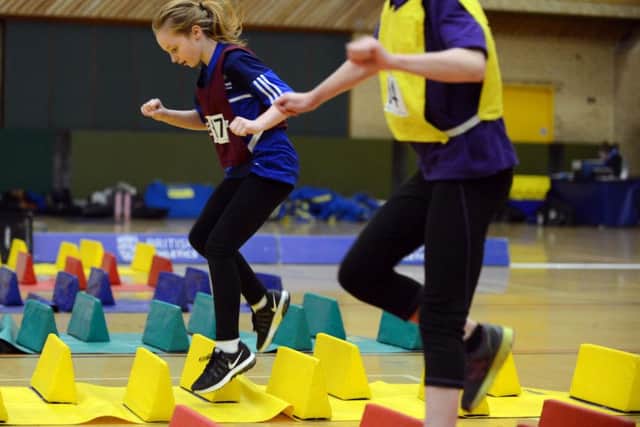 Youngsters took part in games including an obstacle relay race, long jump and triple jump.