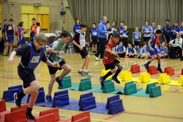 More than 600 youngsters took part in the Tyne and Wear School Games Sportshall Athletics finals.
