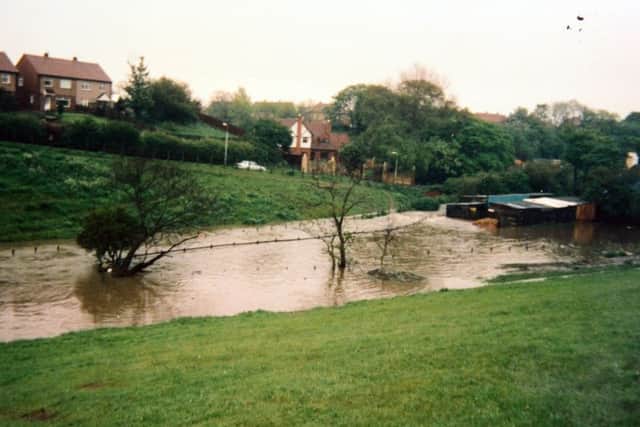 The River Don regularly floods near Harry Smith's home, which floods his yard.