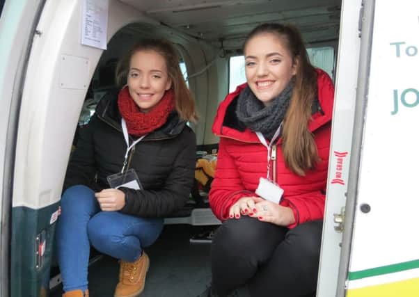 Hannah and Laura Batchelor hosted a charity night at Elmfield Social Club in Hebburn, which vraised £2,000 for the Great North Air Ambulance.