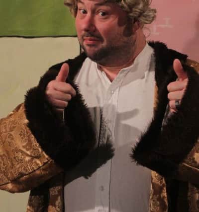 Puss in Boots at the Westovian Theatre. Iain Cunningham as King Crumble.