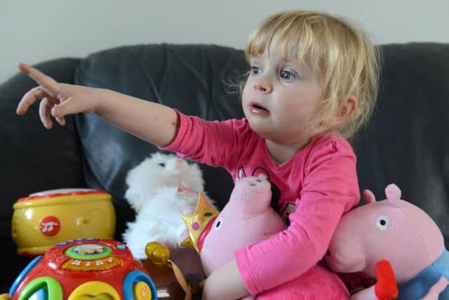 Sophie Maxwell had her first open-heart surgery at just five days old.