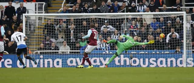 Ayoze Perez opens the scoring in a blistering start against West Ham