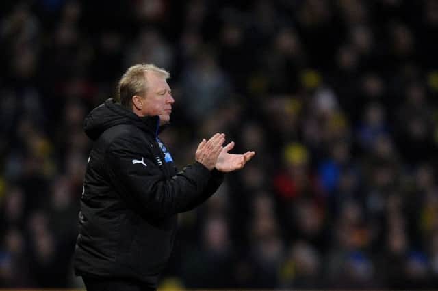 Steve McClaren on the touchline against Watford