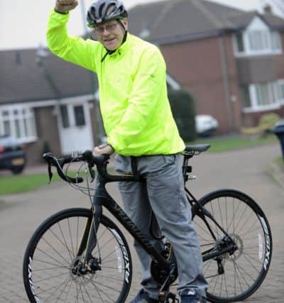 Michael Harrison is to complete a 24-hour cycle ride from Newcastle to London.