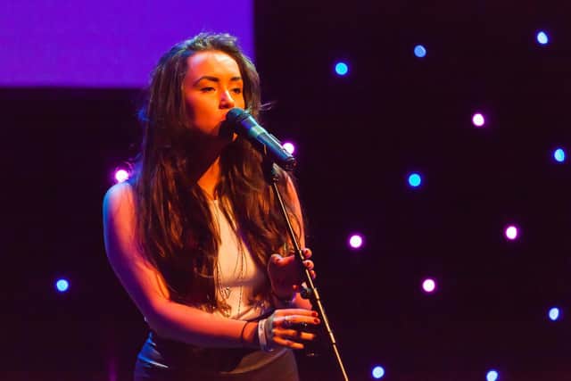 Abi Garrido performed a song she'd written for Kian. Picture by Kevin Duffy.
