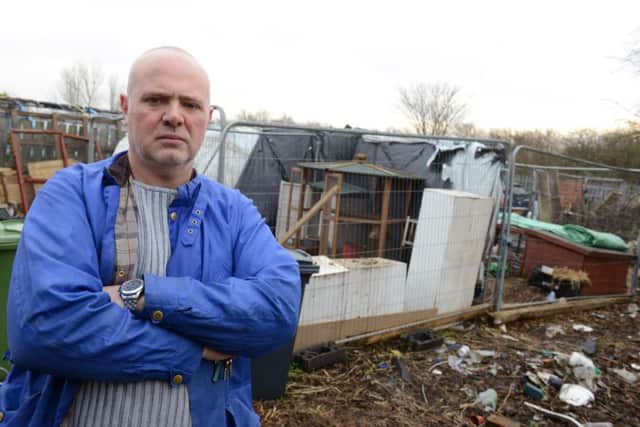 Ian Curry had seven hens stolen from his Holder House allotment, where he is hoping to set up a community garden.