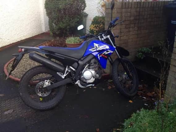 Police are appealing for information after a motorbike was stolen from a carpark in Sunderland.