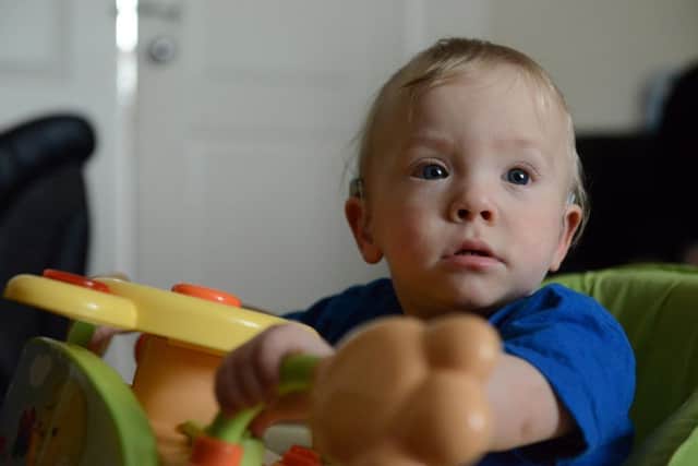 Lauren Storey and Scott MacDonald are raising funds for Sunderland's neonatal unit after their son Mason MacDonald, now 14-months, was born premature.