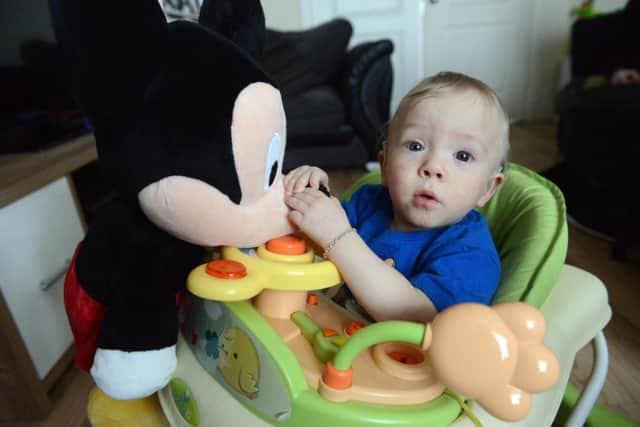 Lauren Storey and Scott MacDonald are raising funds for Sunderland's neonatal unit after their son Mason MacDonald, now 14-months, was born premature.