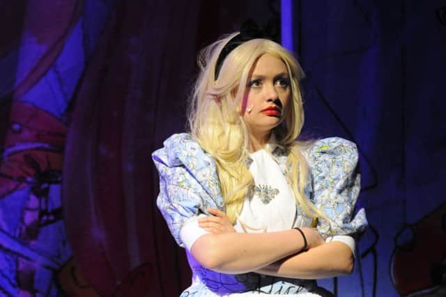 Natasha Haws as Alice in Alice in Wonderland at the Customs House.