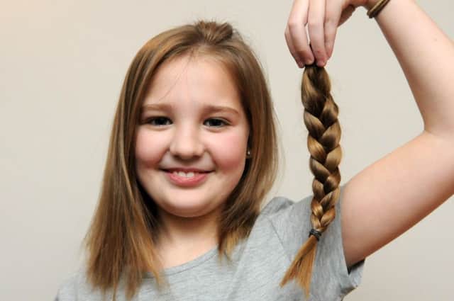 Megan Jackson has seven inches of hair cut to make into a wig for The Little Princess Trust
