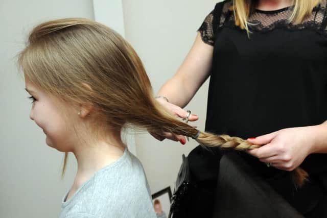 Megan Jackson has seven inches of hair cut to make into a wig for The Little Princess Trust