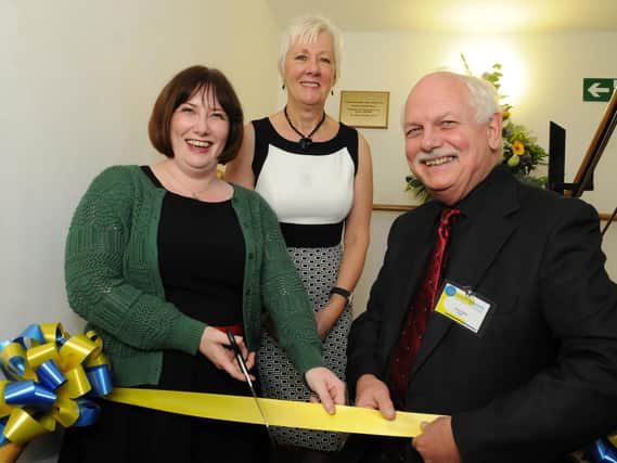 South Shields MP Emma Lewell-Buck opened the South Tyneside TEN offices at Waverley Business Park, with Chief Executive Hazel McCallion, centre, and chairman Chris Clarke.