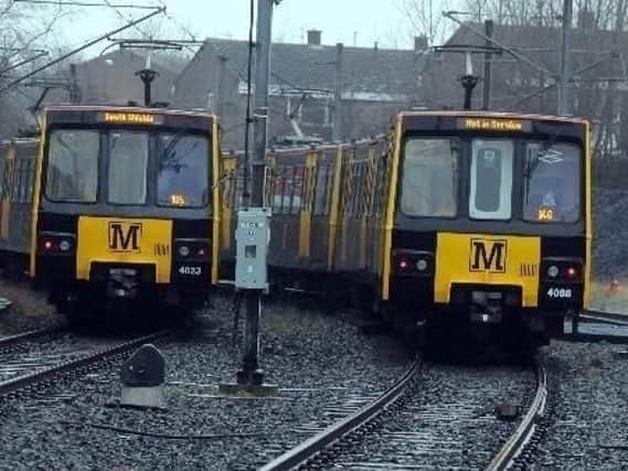 A broken-down train is causing delays on the Metro system this morning.