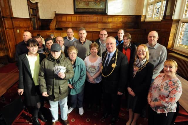 User's from  Action Stations visit Jarrow Town Hall
Mayor and mayoress Richard and Patricia Porthouse