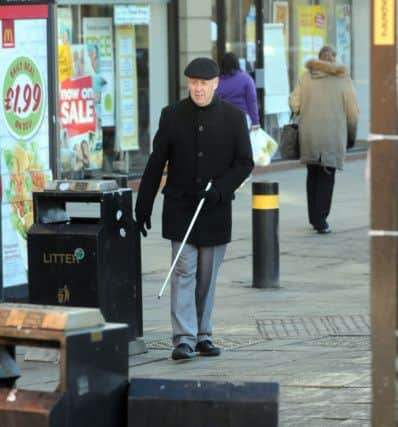 Registered blind man Peter Bennetts.