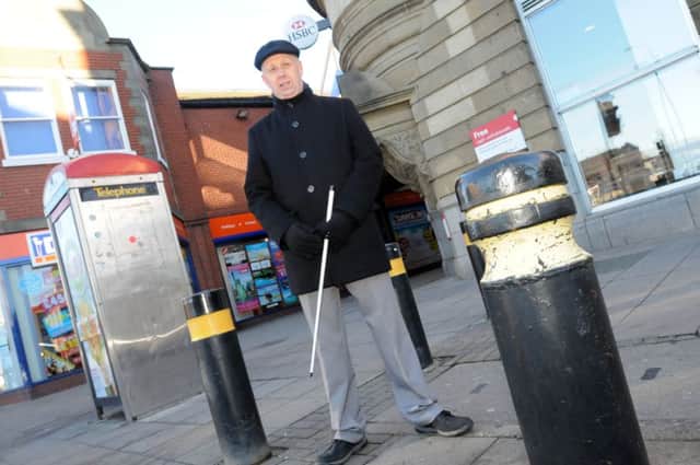 Registered blind man Peter Bennetts.