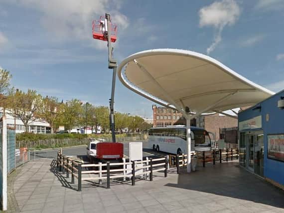 Robert Crombie was arrested at Gallowgate bus station. Pic: Google Maps.