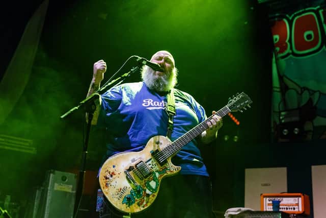 Bowling For Soup's Chris Burney at the O2 Academy in Newcastle. Pic: Katy Blackwood
