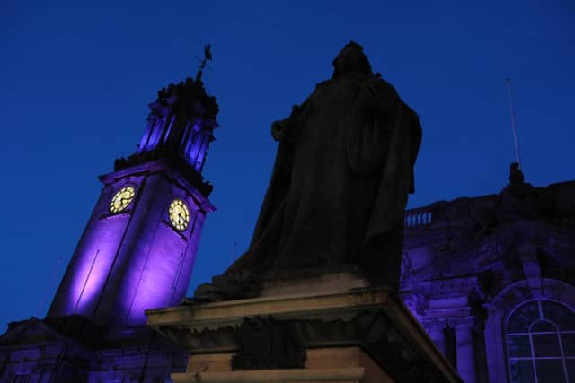 South Shields Town Hall marks World Cancer Day.