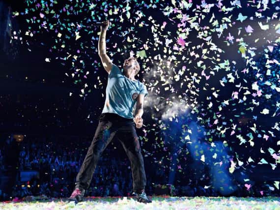 Coldplay are headlining the half-time entertainment at the Golden Super Bowl.