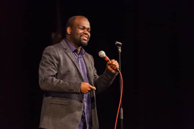 Daliso Chaponda as Jason Cook's Comedy Club. Picture by Kevin Duffy.